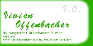 vivien offenbacher business card